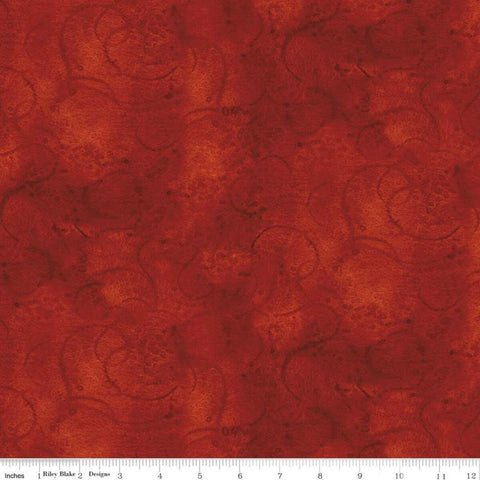 3 Yard Cut - SALE Painter's Watercolor Swirl WIDE BACK WB680 Dark Red - Riley Blake Designs - 107/108" Wide - Quilting Cotton Fabric