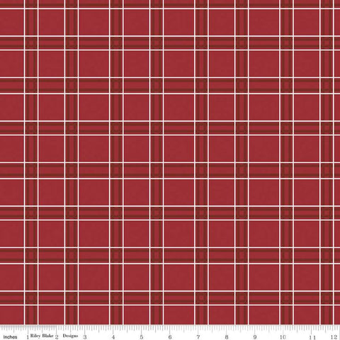 American Dream Plaid C11935 Red - Riley Blake Designs - Independence Day Patriotic - Quilting Cotton Fabric