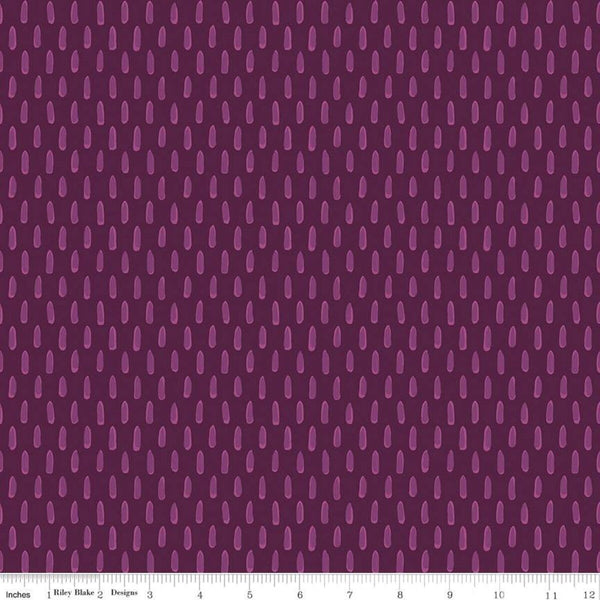 SALE Blissful Blooms Tonal C11915 Eggplant - Riley Blake Designs - Brush Strokes Tone-on-Tone - Quilting Cotton Fabric