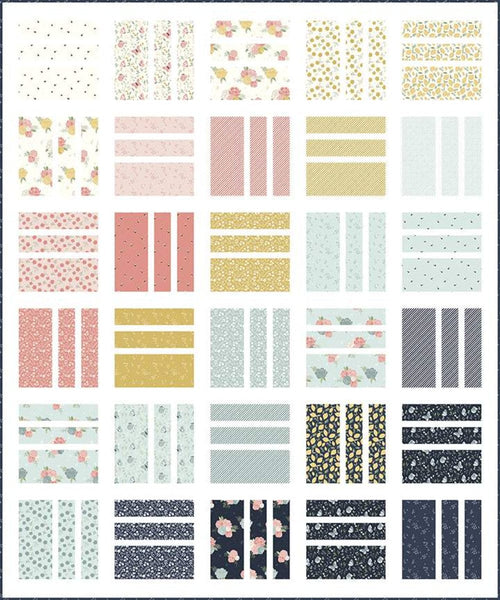 Squared Up Quilt PATTERN P173 by Fran Gulick - Riley Blake - INSTRUCTIONS Only - Beginner Friendly Multiple Sizes and Layouts