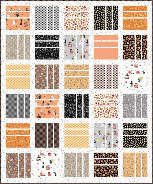 Squared Up Quilt PATTERN P173 by Fran Gulick - Riley Blake - INSTRUCTIONS Only - Beginner Friendly Multiple Sizes and Layouts