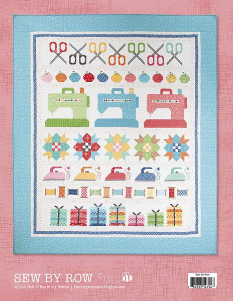 SALE Sew by Row Quilt PATTERN P018 by Bee in my Bonnet - Riley Blake  - INSTRUCTIONS Only - Sewing Machines Irons Pin Cushions Scissors