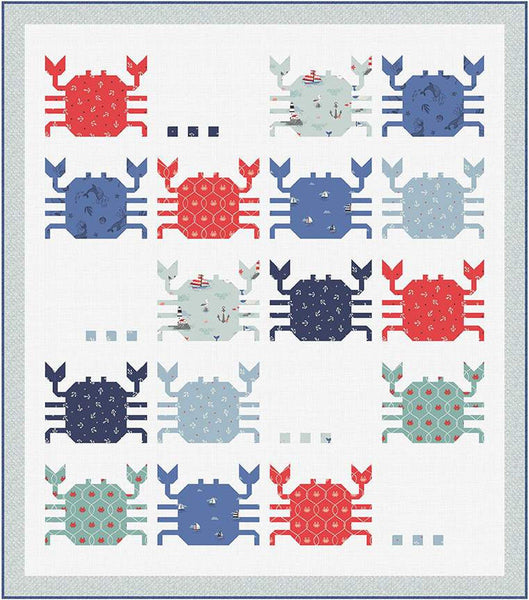 Feeling Crabby Quilt PATTERN P180 by Wendy Sheppard - Riley Blake Design - INSTRUCTIONS Only - Fat Quarter Friendly