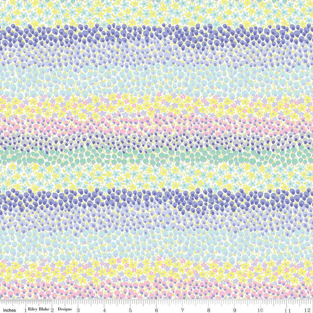 SALE London Parks Regents Border B 01666853B - Riley Blake Designs - Floral Flowers -  Liberty Fabrics  - Quilting Cotton Fabric