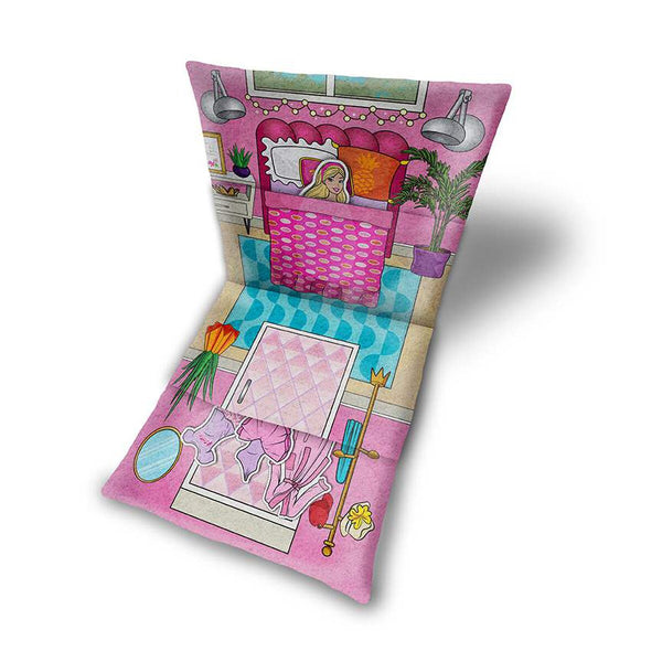 SALE Barbie Girl Dream House Pack and Play FELT Panel FT12995 by Riley Blake - Official Licensed Product  - Polyester