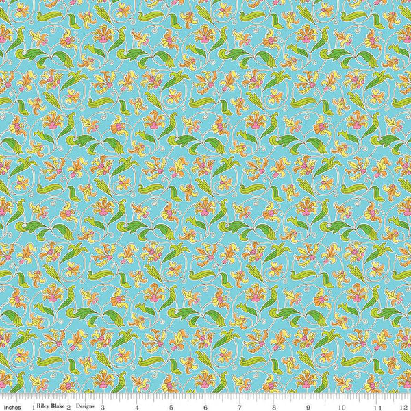 SALE London Parks Park Gates C 01666865C - Riley Blake Designs - Floral Flowers - Liberty Fabrics - Quilting Cotton Fabric