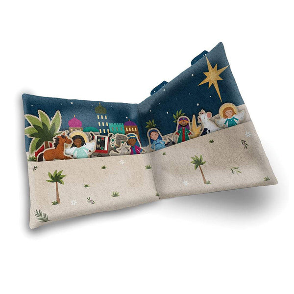 SALE Silent Night Nativity FELT Panel FT13576 by Riley Blake - Christmas Figures Stable Bethlehem Bag Individually Packaged  - Cotton