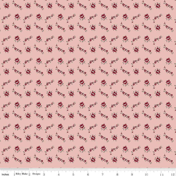 SALE Heartfelt Blossoms C13493 Rose - Riley Blake Designs - Floral Flowers - Quilting Cotton Fabric