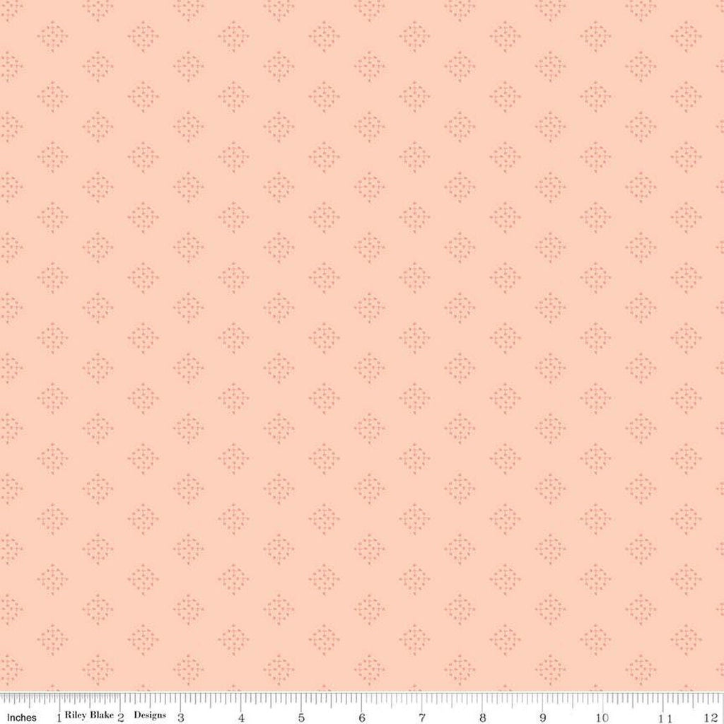 SALE In the Afterglow Criss-Cross C13377 Apricot - Riley Blake Designs - Geometric - Quilting Cotton Fabric