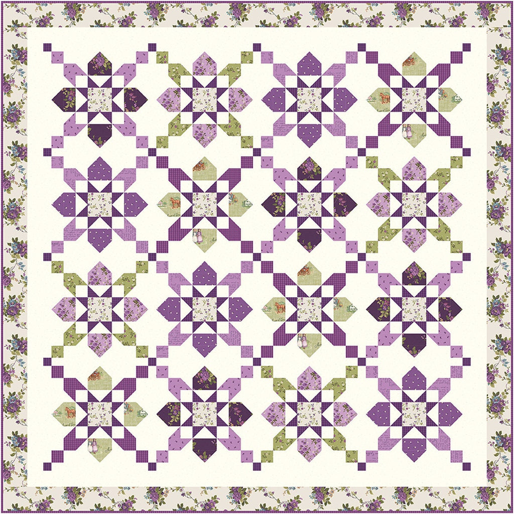 Jubilant Quilt PATTERN P180 by Wendy Sheppard - Riley Blake Designs - INSTRUCTIONS Only - Pieced Star Blocks