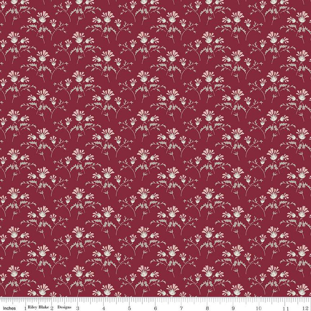 SALE Heartfelt Flower Buds C13496 Ruby - Riley Blake Designs - Floral - Quilting Cotton Fabric