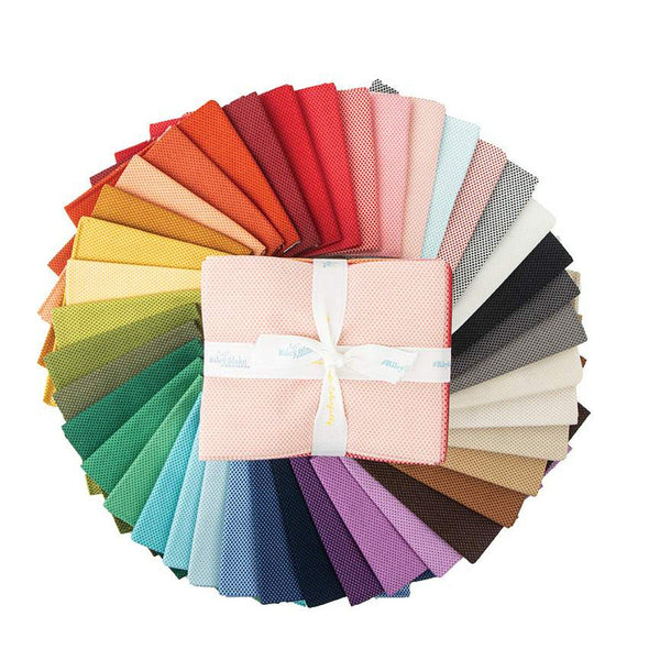SALE POParazzi Fat Quarter Bundle 40 pieces - Riley Blake Designs - Precut Pre Cut - Tiny Squares - Quilting Cotton Fabric