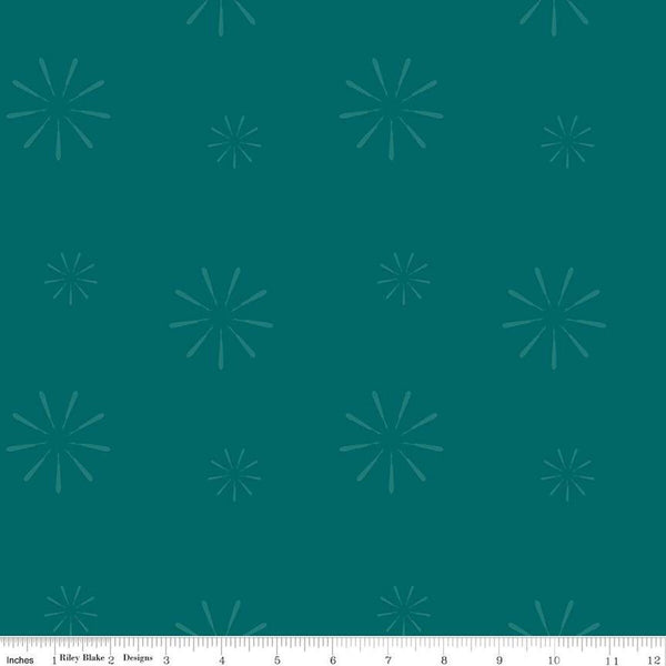 CLEARANCE Make Seam Ripper C13426 Jade by Riley Blake Designs - Starbursts Tone-on-Tone - Quilting Cotton Fabric