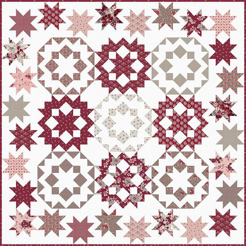 SALE Dancing with the Stars 1 Quilt PATTERN P124 by Gerri Robinson - Riley Blake Designs - INSTRUCTIONS Only - Features Two Star Blocks