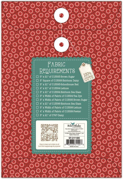 SALE Quilt Seeds Quilt PATTERN Home Town Neighbor No. 1 ST-31100 by Lori Holt - Riley Blake - Instructions Only - Paper Pattern Included