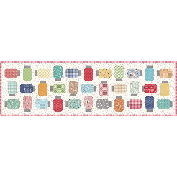 SALE Yes You Can! Runner PATTERN P120 by Lori Holt - Riley Blake Designs - INSTRUCTIONS Only - Pieced Jars 5" Stacker Friendly