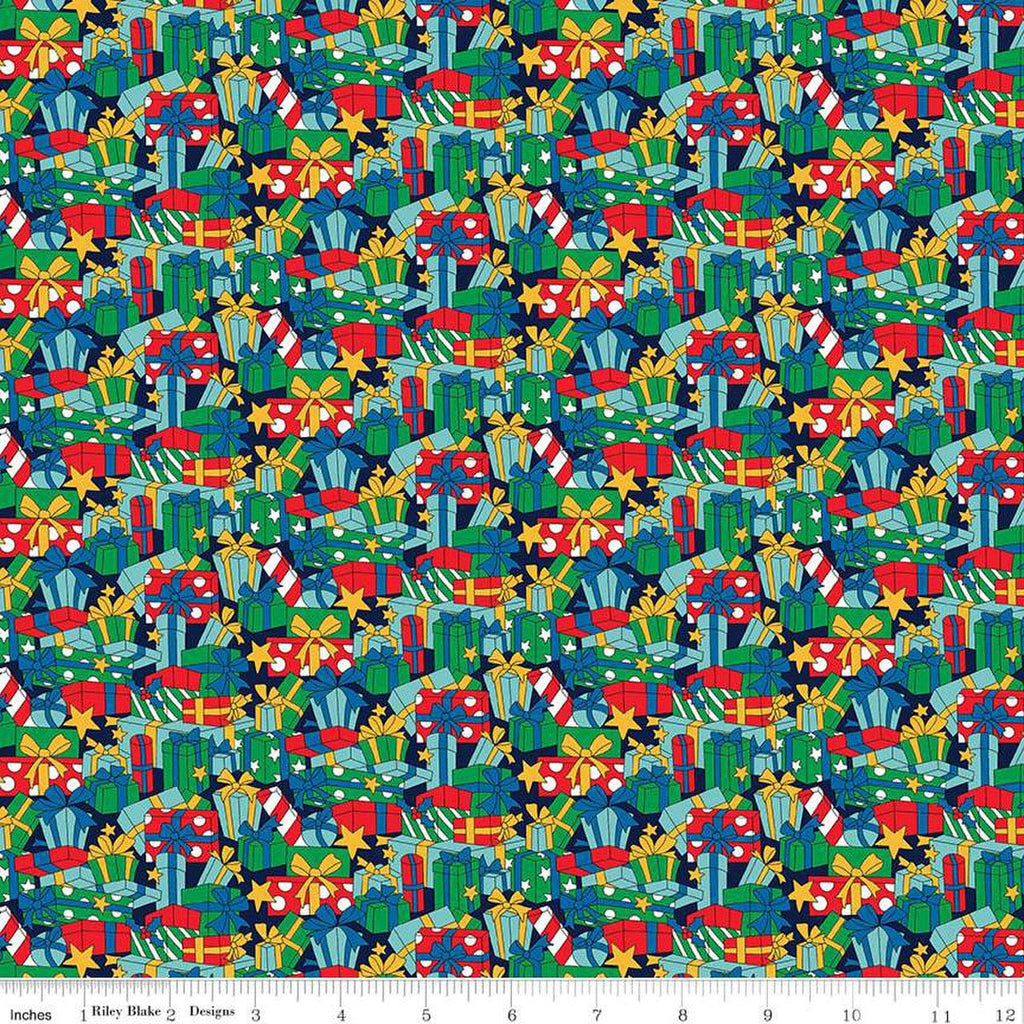 SALE Deck the Halls Present Surprise B 01666885B - Riley Blake Designs - Christmas Trees -  Liberty Fabrics  - Quilting Cotton Fabric