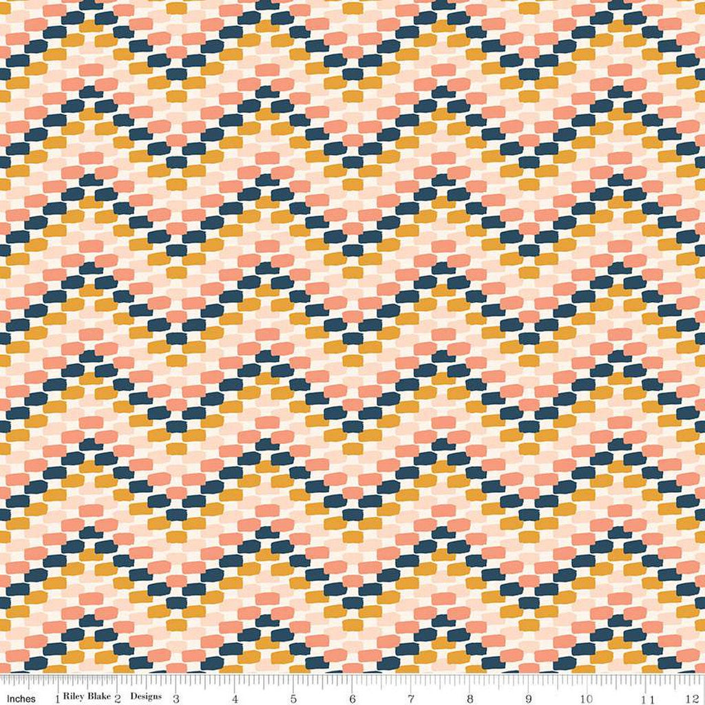 SALE Santa Fe Chevron C13384 Cream - Riley Blake Designs - Brush Strokes Southwest Southwestern - Quilting Cotton Fabric