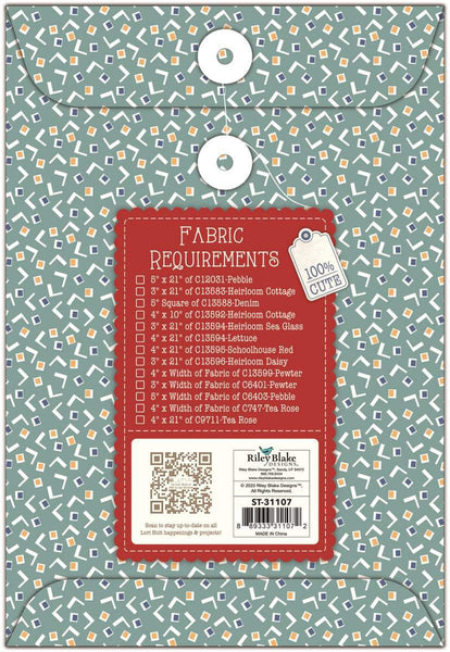 SALE Quilt Seeds Quilt PATTERN Home Town Neighbor No. 8 ST-31107 by Lori Holt - Riley Blake - Instructions Only - Paper Pattern Included