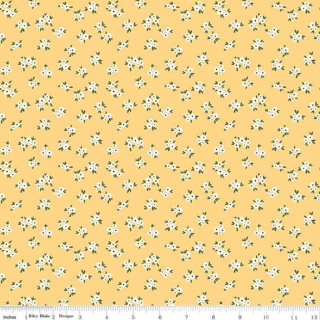 SALE Homemade Blossoms C13724 Sunshine - Riley Blake Designs - Floral Flowers - Quilting Cotton Fabric