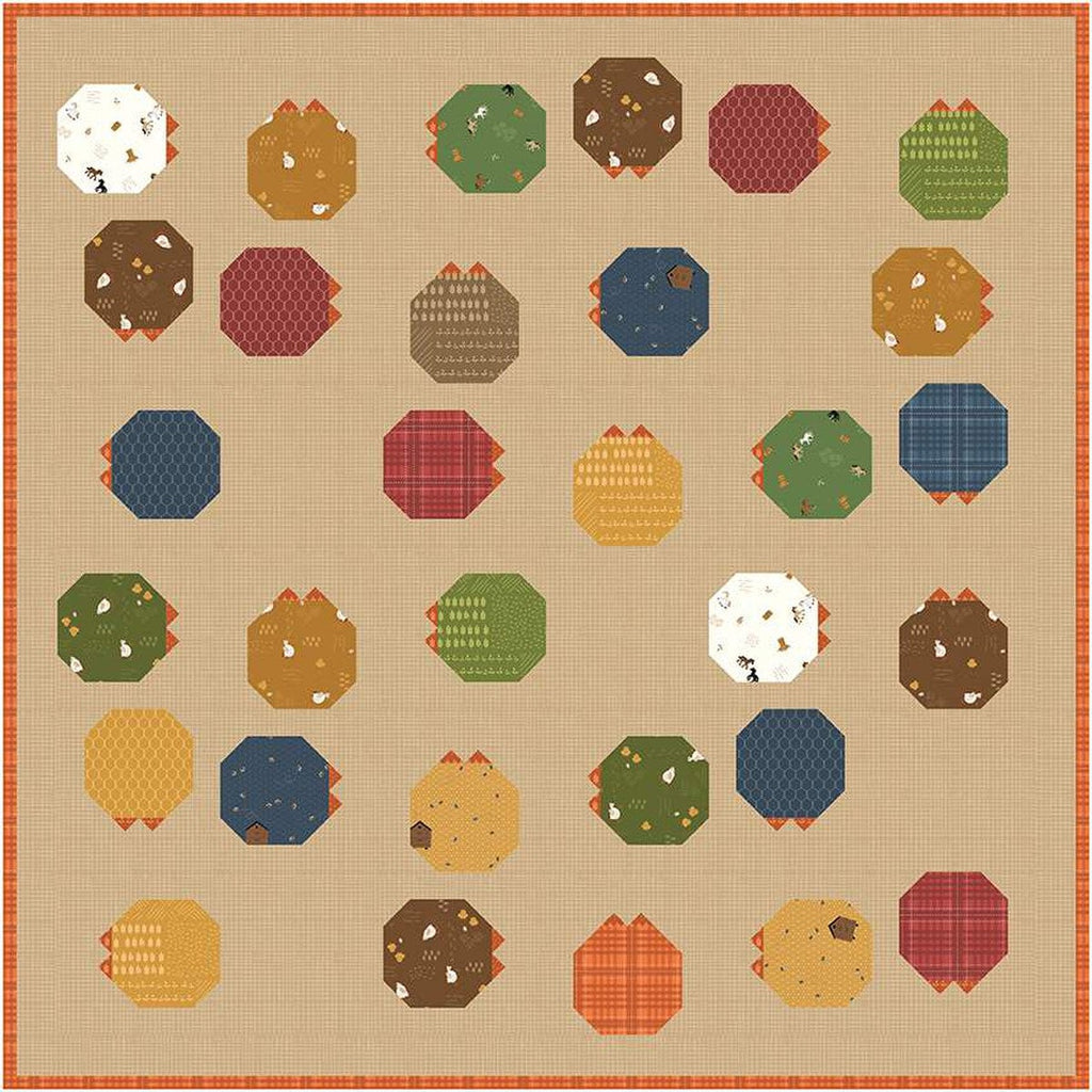SUPER DEAL! Scattered Chicks Quilt PaTTERN P177 by Bee Sew Inspired - Riley Blake Designs - INSTRUCTIONS Only - Piecing Beginner Friendly