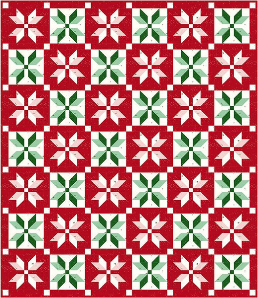 SALE Snowflake Stars Quilt PATTERN P156 by Amanda Niederhauser - Riley Blake Designs - INSTRUCTIONS Only - Pieced Stars