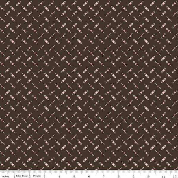 SALE Bee Dots Genoveffa C14176 Raisin by Riley Blake Designs - Geometric - Lori Holt - Quilting Cotton Fabric - Licensed Product