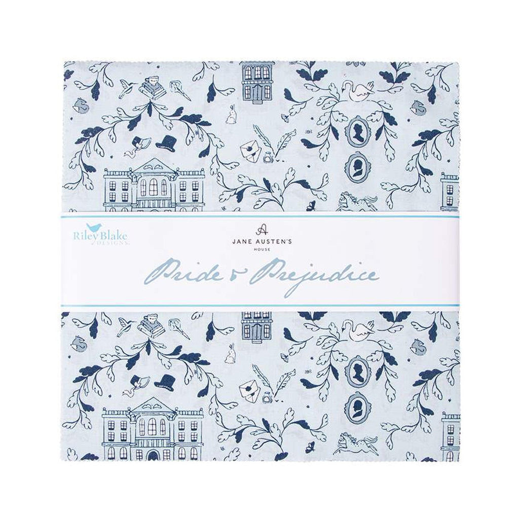 SALE Pride and Prejudice Layer Cake 10" Stacker Bundle - Riley Blake - 42 piece Precut - Austen - Quilting Cotton Fabric - Licensed Product