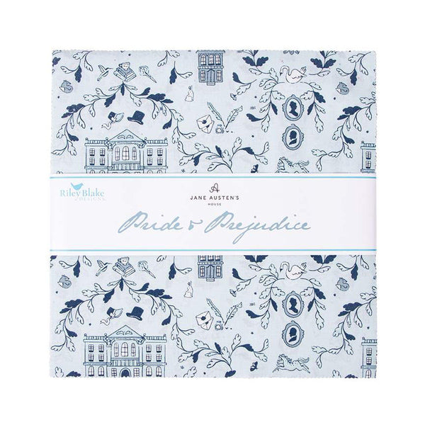 SALE Pride and Prejudice Layer Cake 10" Stacker Bundle - Riley Blake - 42 piece Precut - Austen - Quilting Cotton Fabric - Licensed Product