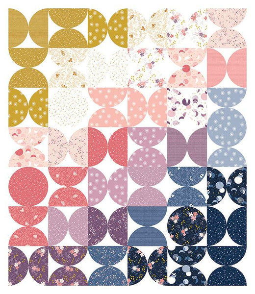 SALE Reverie Quilt PATTERN P173 by Fran Gulick - Riley Blake Designs - INSTRUCTIONS Only - Confident Beginner Curves Multiple Sizes