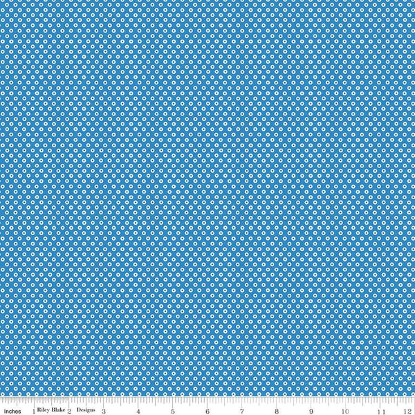 SALE Storytime 30s Dots C13862 Cobalt by Riley Blake Designs - Polka Dot Dotted - Quilting Cotton Fabric
