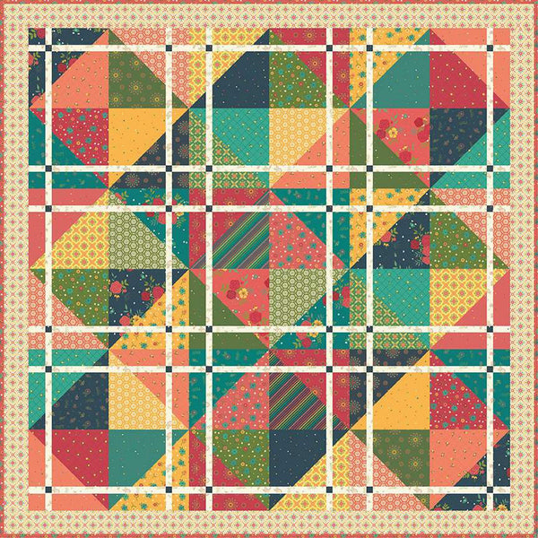 Slice and Dice Quilt PATTERN P154 by Heather Peterson - Riley Blake - INSTRUCTIONS Only - Pieced Various Sizes 10" Stacker Friendly