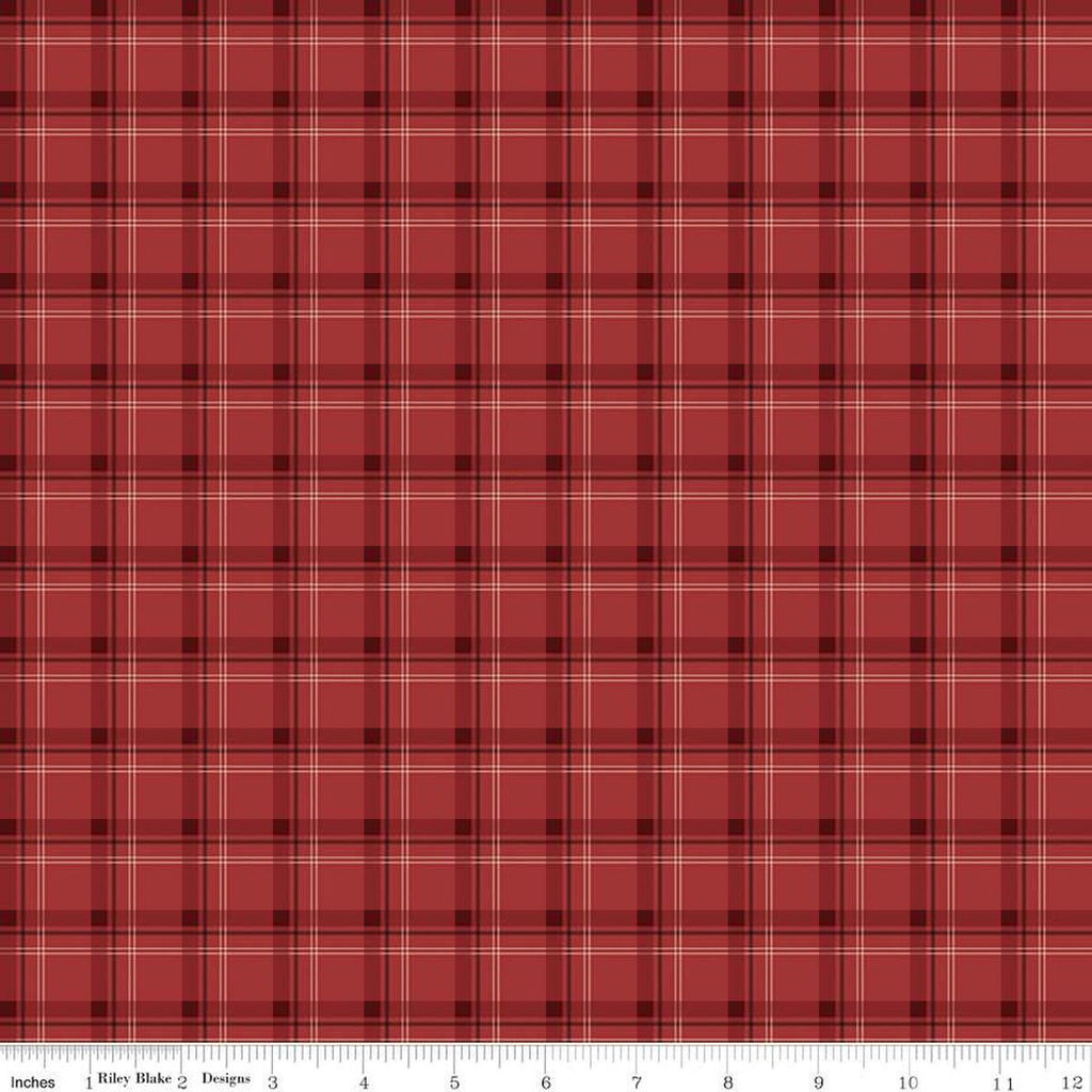 SALE Woodsman Plaid C13766 Red - Riley Blake Designs - Quilting Cotton Fabric