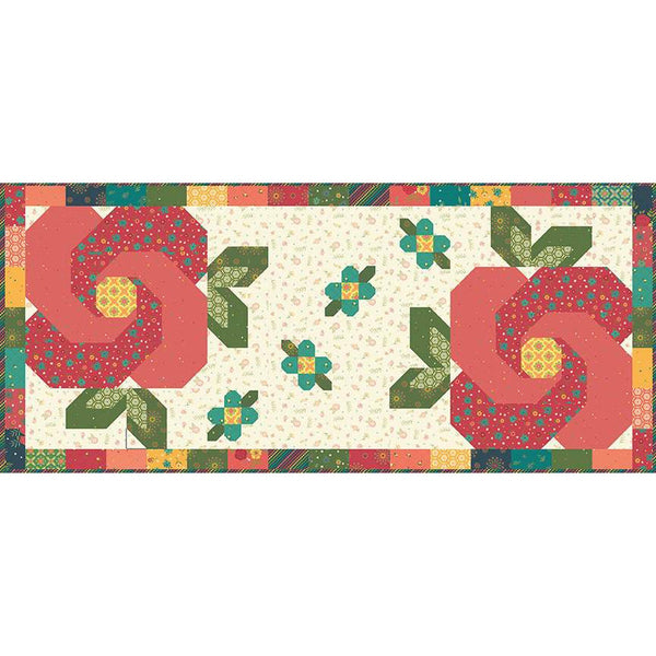 Rose Garden Runner PATTERN P154 by Heather Peterson - Riley Blake Designs - INSTRUCTIONS Only - Pieced Two Layout Options