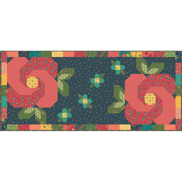 Rose Garden Runner PATTERN P154 by Heather Peterson - Riley Blake Designs - INSTRUCTIONS Only - Pieced Two Layout Options