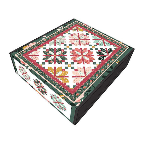SALE Flowers Through the Lattice Boxed Quilt Kit KT-14050 - Riley Blake Designs - Box Pattern Fabric - Porch Swing - Quilting Cotton