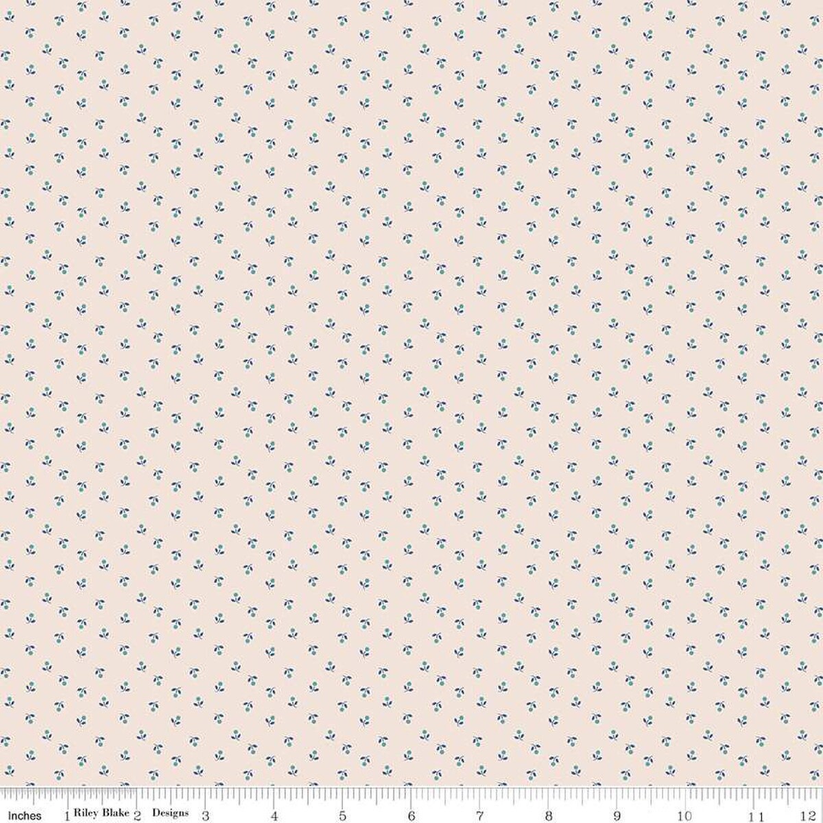 SALE Mercantile Sweet Background C14405 Denim - Riley Blake