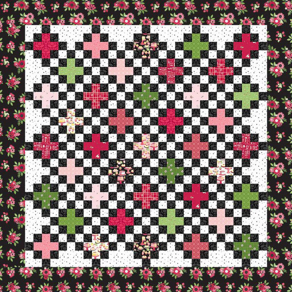 SALE Think Postive Quilt PATTERN P112 by Jillily Studio - Riley Blake Designs - INSTRUCTIONS Only - Rolie Polie Jelly Roll Friendly