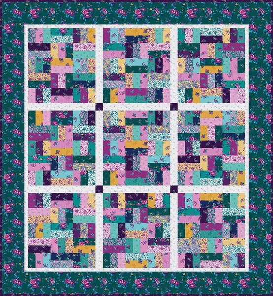 SALE Patches of Brilliance Quilt PATTERN P120-BRILLIANCE by Gerri Robinson - Riley Blake Designs - Instructions Only - Fat Quarter Friendly