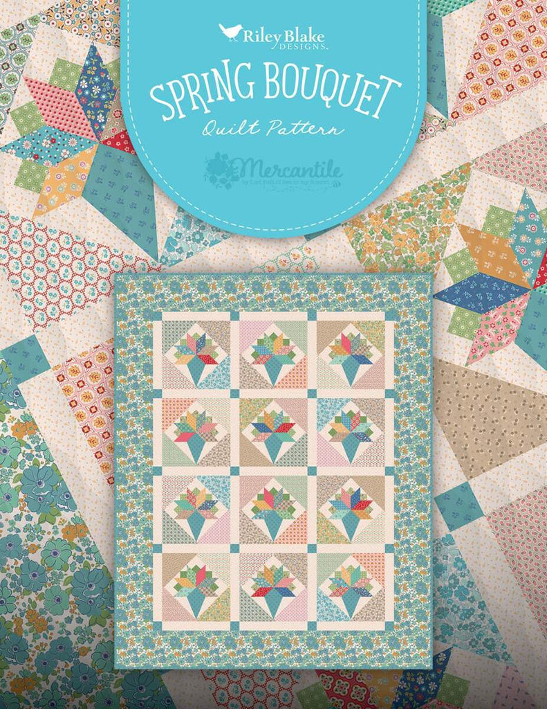 Spring Bouquet Quilt PATTERN P120 by Lori Holt - Riley Blake Designs - Instructions Only - Pieced