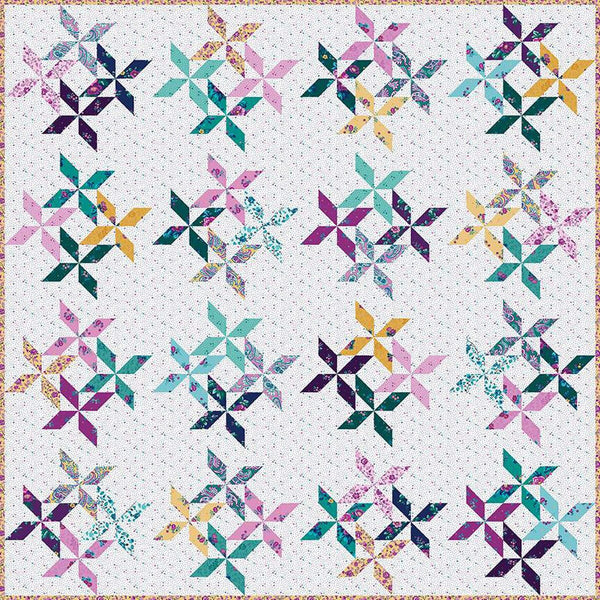 SALE Spin Me Around Quilt PATTERN P120 by Gerri Robinson - Riley Blake Designs - Instructions Only - 10" Stacker Friendly