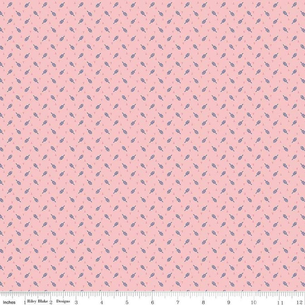 SALE Mercantile Darling C14386 Frosting by Riley Blake Designs - Lori Holt - Leaves Geometric - Quilting Cotton Fabric