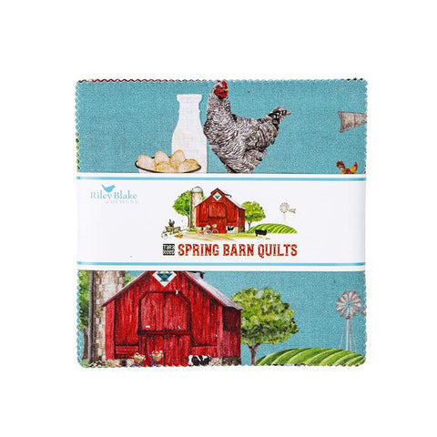 Spring Barn Quilts Charm Pack 5" Stacker Bundle - Riley Blake Designs - 42 piece Precut Pre cut - Quilting Cotton Fabric