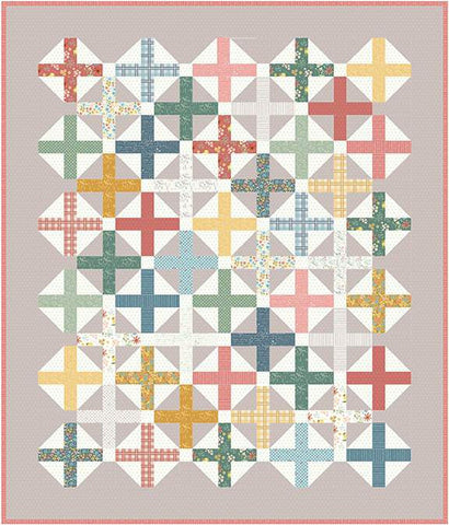 SALE Hopscotch Quilt PATTERN P123 by Amy Smart - Riley Blake Designs - INSTRUCTIONS Only - 2 1/2" Strips Rolie Polie Jelly Roll Friendly