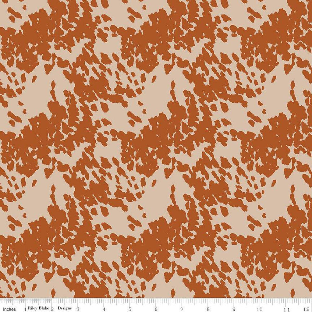 SALE John Wayne Courage Cowhide C14306 Sand - Riley Blake Designs - Western - Quilting Cotton Fabric - Licensed Product