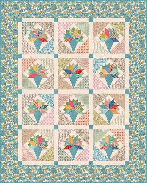 Spring Bouquet Quilt PATTERN P120 by Lori Holt - Riley Blake Designs - Instructions Only - Pieced
