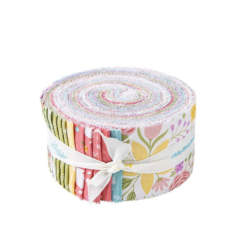 Bunny Trail 2.5 Inch Rolie Polie Jelly Roll 40 pieces - Riley Blake Designs - Precut Pre cut Bundle - Easter - Quilting Cotton Fabric