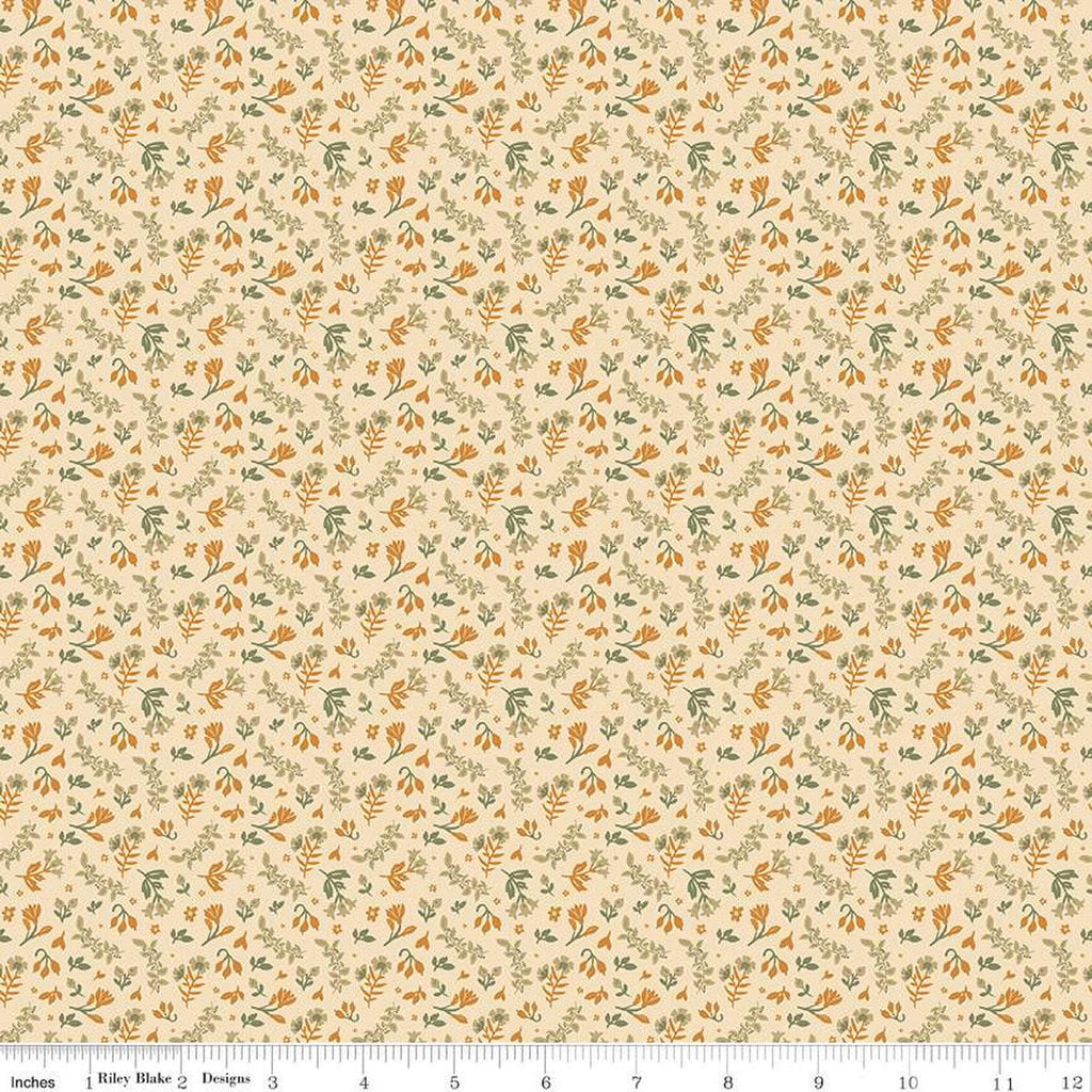 The Old Garden Edith C14236 Vanilla by Riley Blake Designs - Floral Flowers - Quilting Cotton Fabric