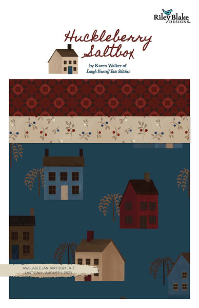 SALE Huckleberry Saltbox Fat Quarter Bundle 24 pieces - Riley Blake Designs - Pre cut Precut - Quilting Cotton Fabric