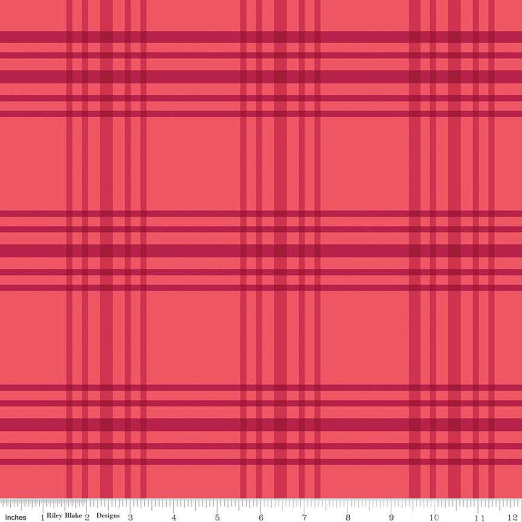 SALE Heirloom Red Plaid C14344 Red by Riley Blake Designs - Quilting Cotton Fabric